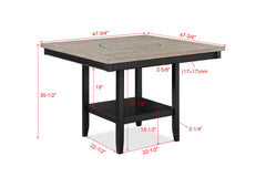 Fulton Counter Height Table Light Grey