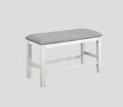 Fulton Counter Height Bench White