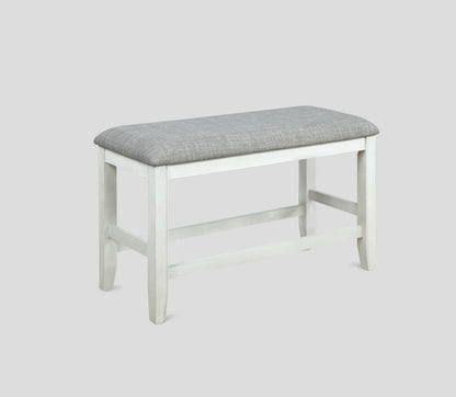 Fulton Counter Height Bench White
