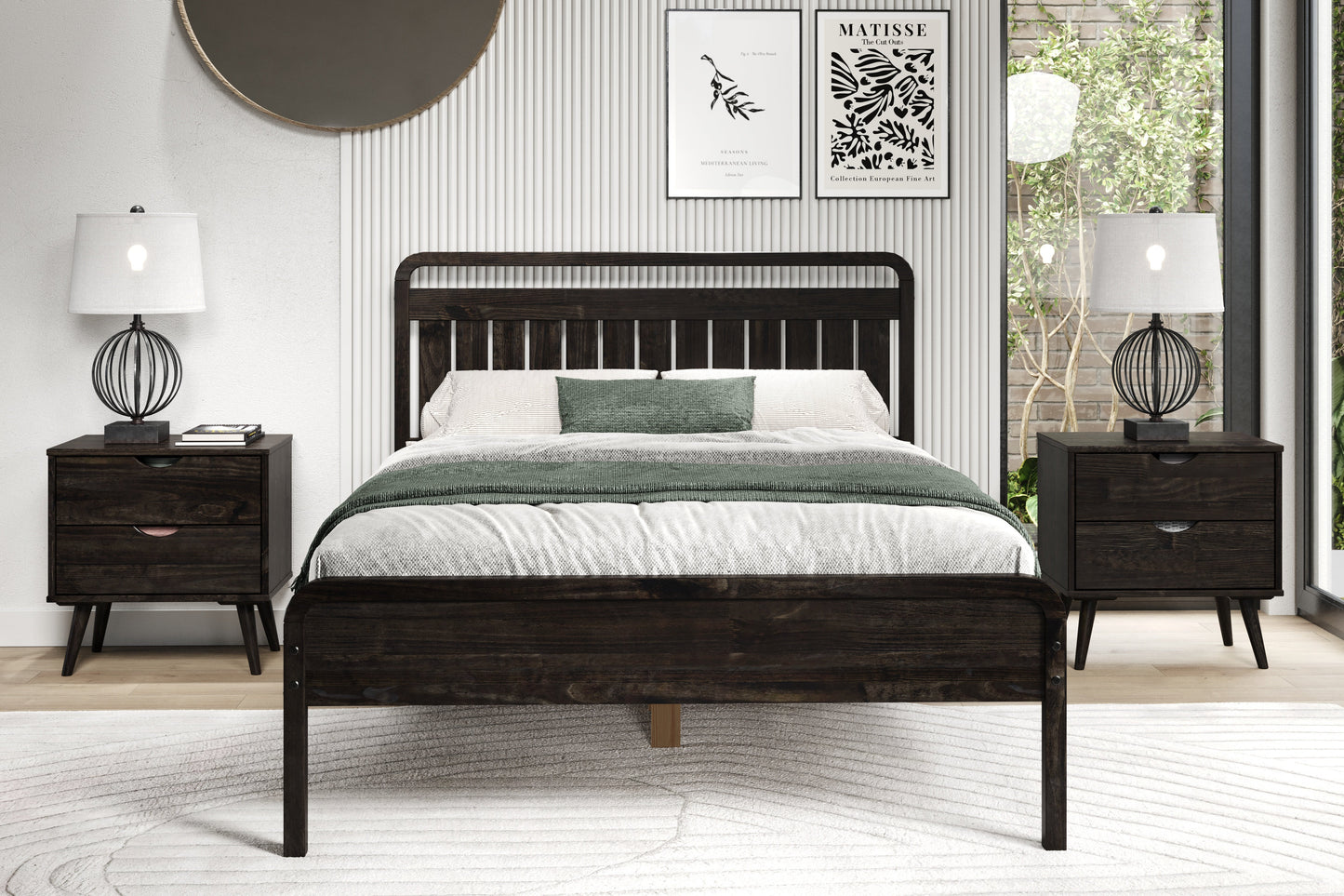 Round Over Platform Bedroom Set B