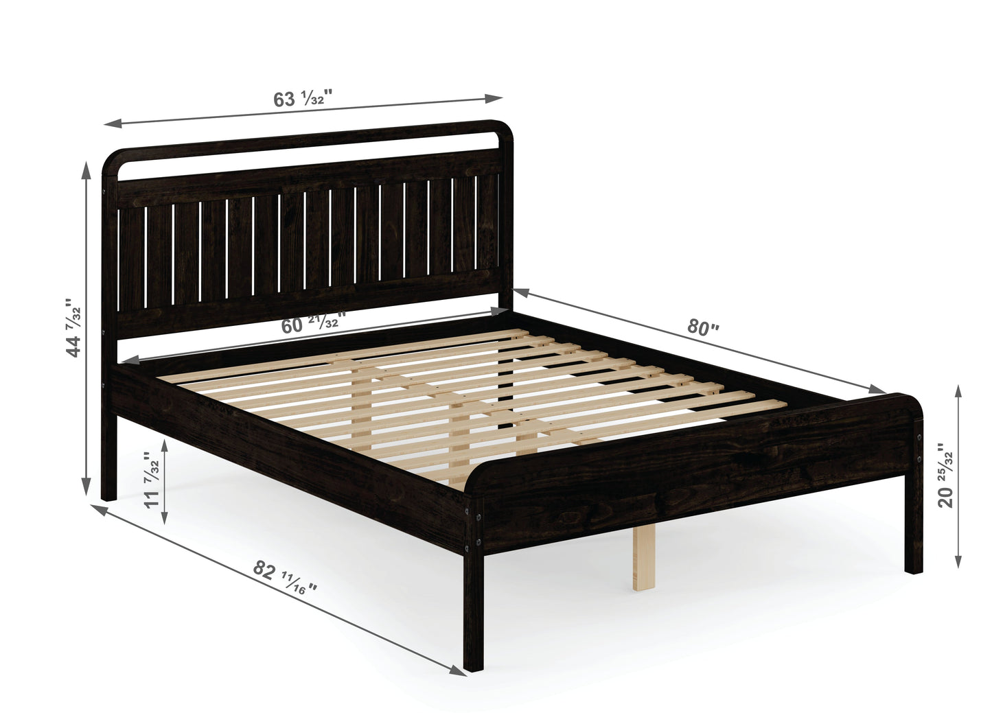 Round Over Platform Bed