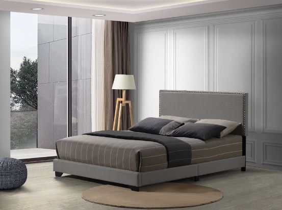 Cama Queen tapizada Leandros