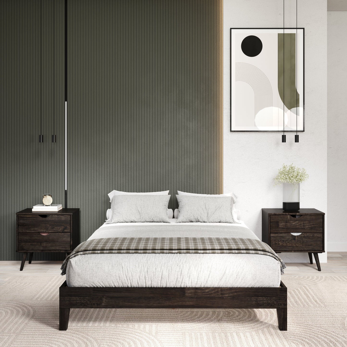 No Headboard Platform Bedroom Set B