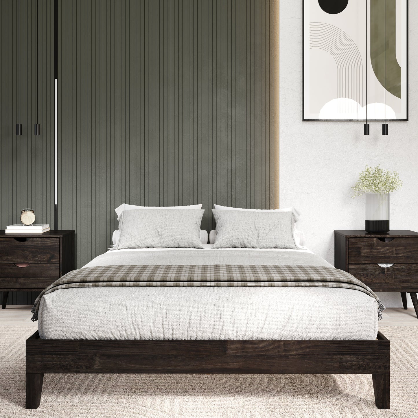 No Headboard Platform Bedroom Set B