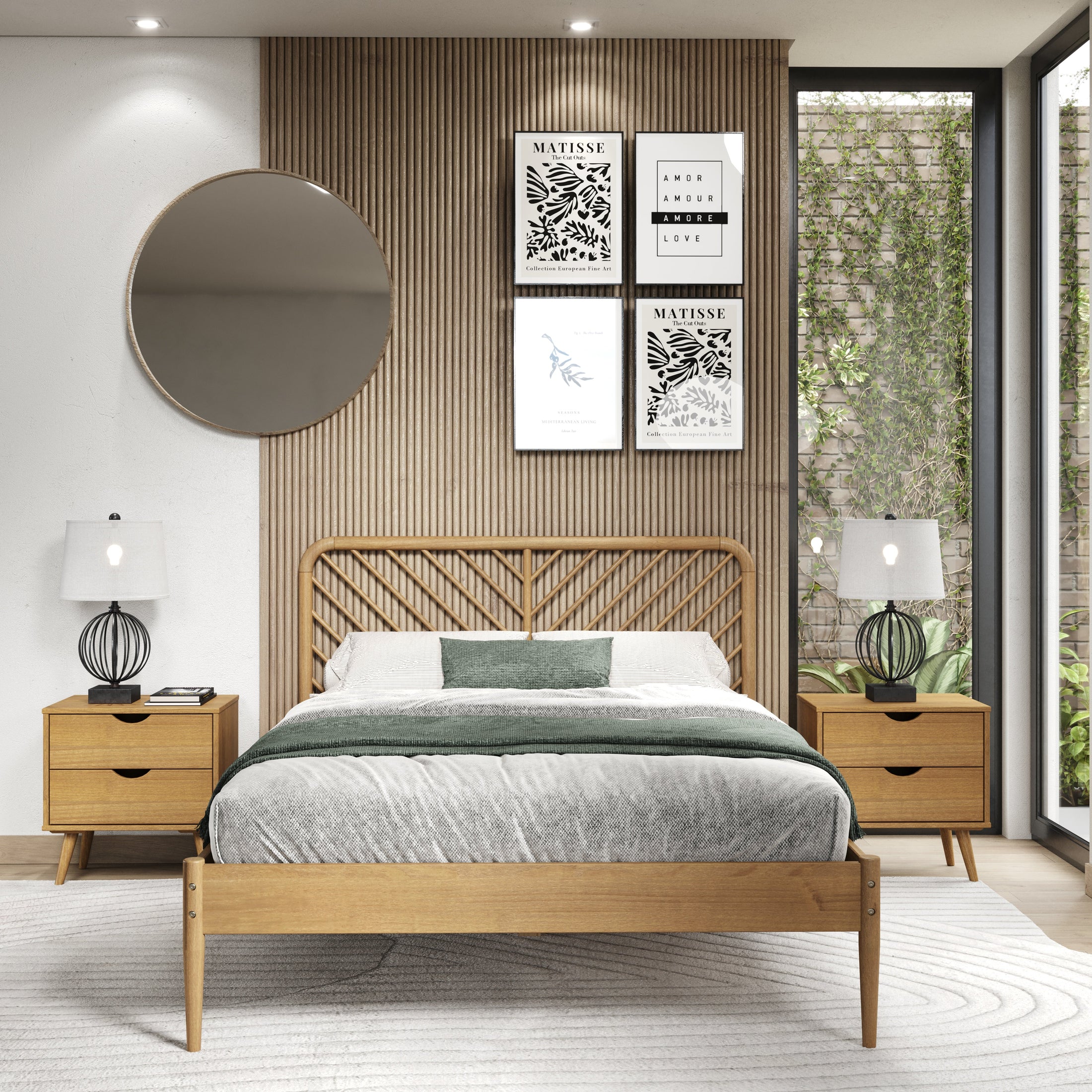 Diagonal Round Bedroom Set B
