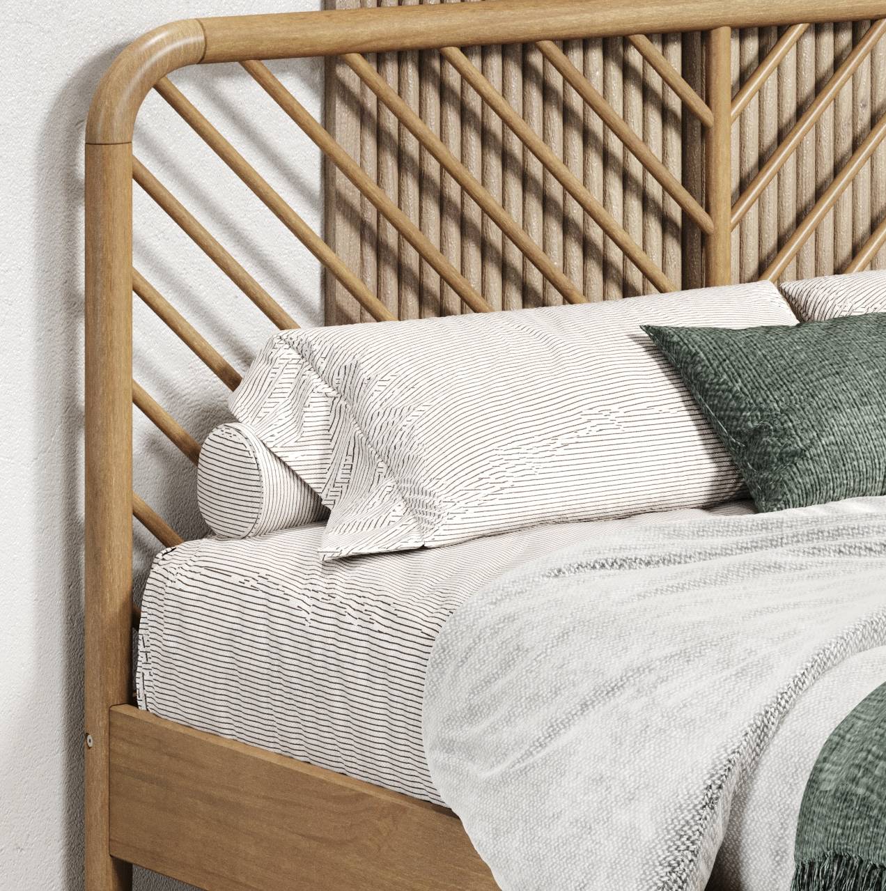 Diagonal Round Platform Bed