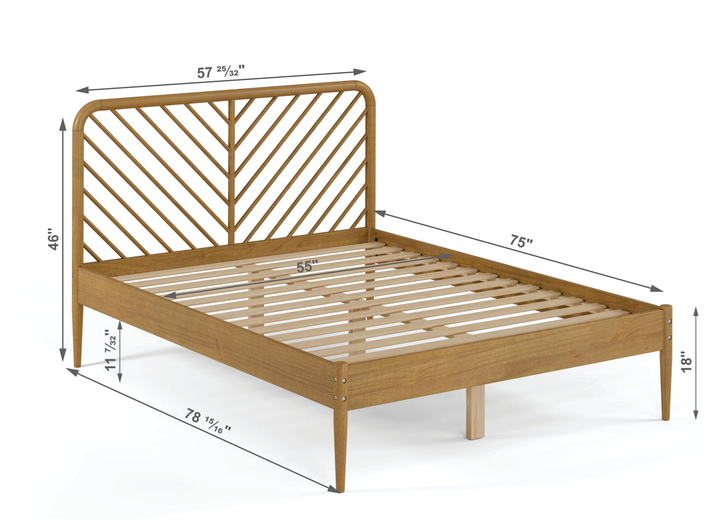 Diagonal Round Platform Bed