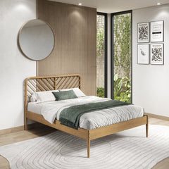 Diagonal Round Platform Bed