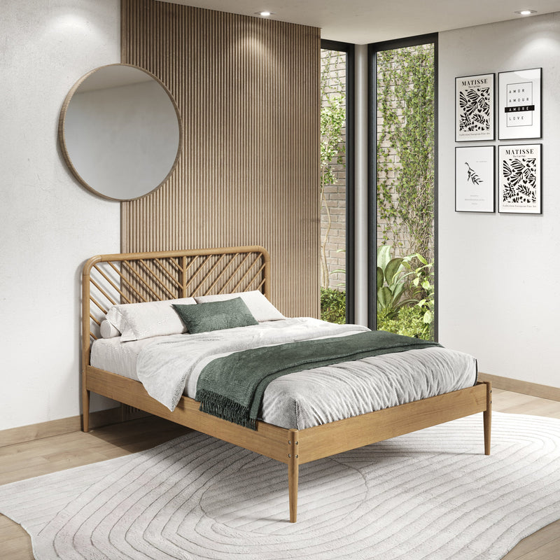 Diagonal Round Platform Bed