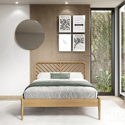 Diagonal Round Platform Bed
