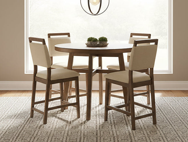Blanche Round Counter Height Table Brown