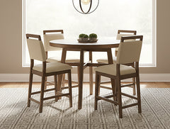 Blanche Round Counter Height Table Brown