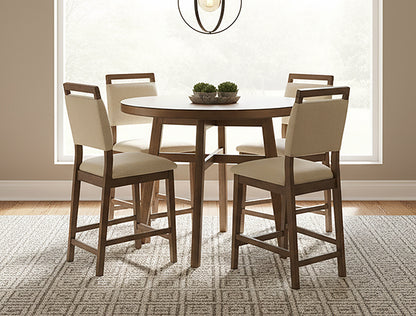 Blanche Round Counter Height Table Brown
