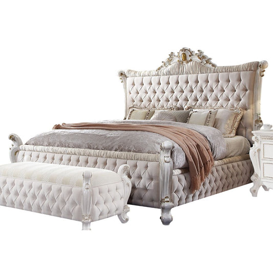 Picardy Upholstered Padded-Button Tufted Bed