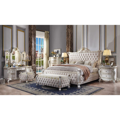 Picardy Upholstered Padded-Button Tufted Bed