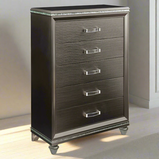 Sadie 5-Drawer Chest – Glamorous Storage, Timeless Appeal