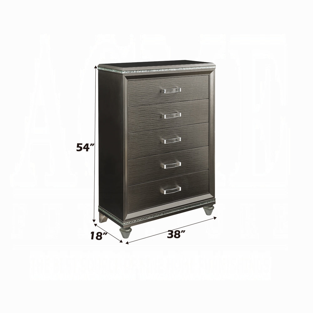 Sadie 5-Drawer Chest – Glamorous Storage, Timeless Appeal