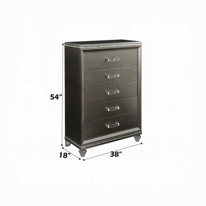 Sadie 5-Drawer Chest – Glamorous Storage, Timeless Appeal