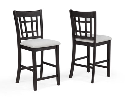 Hartwell Counter Height Chair Charcoal Black