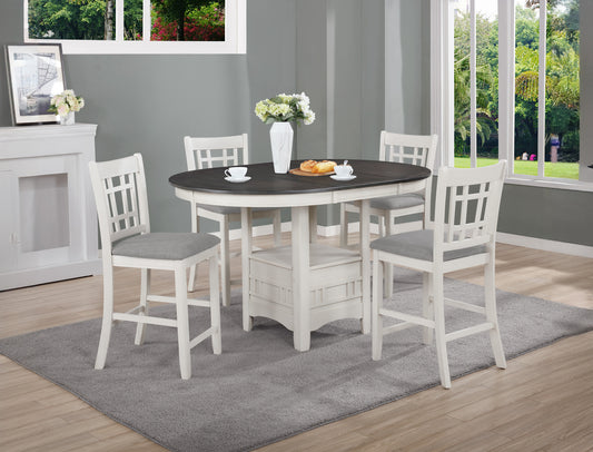 Hartwell Counter Height Table Chalk Grey