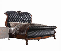 Dresden Upholstered with Button Tufted & Diamond Pattern Footboard