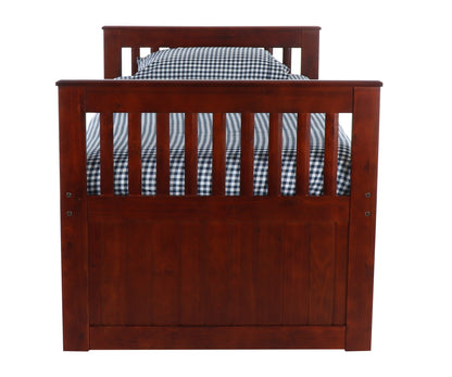 MISSION RAKE BED WITH 6 DRAWER UNDER BED STORAGE IN FINISH