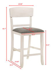 Conner Chalk Grey Counter Height Chair