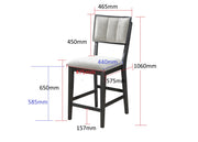Cline Counter Height Chair-Light Grey