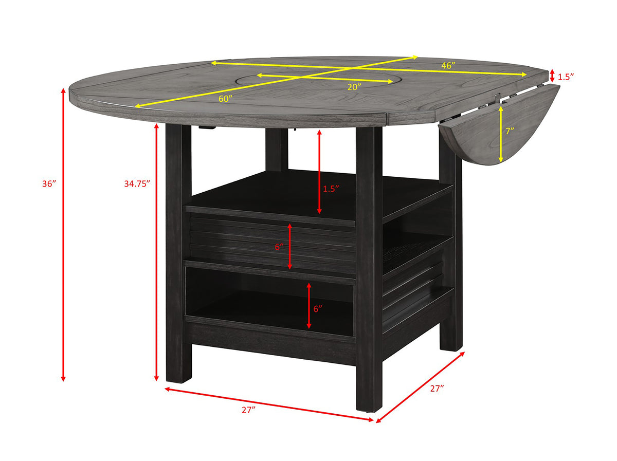 Cline Ctr Ht Table Light Grey