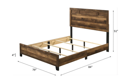 Morales Rustic Bed Charm with Built-In Functionality