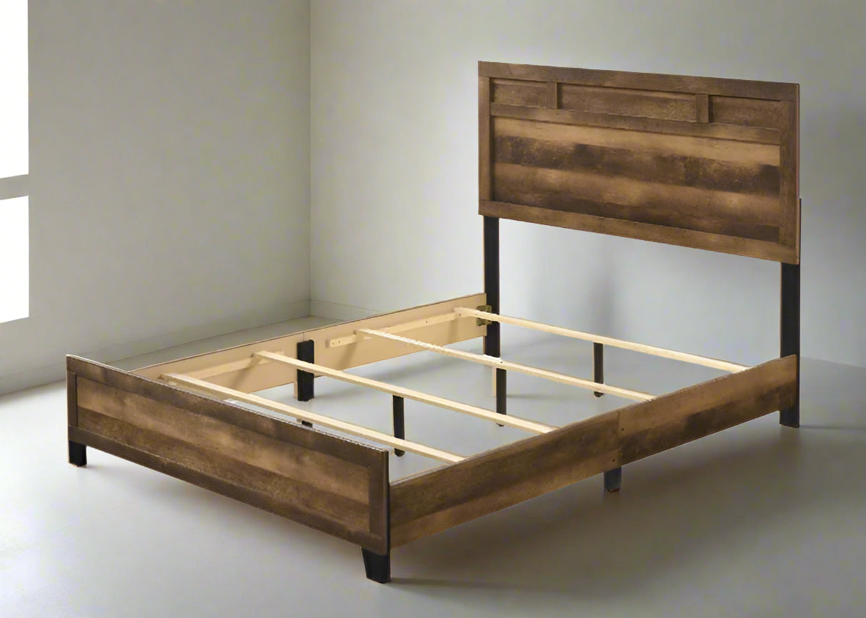 Morales Rustic Bed Charm with Built-In Functionality