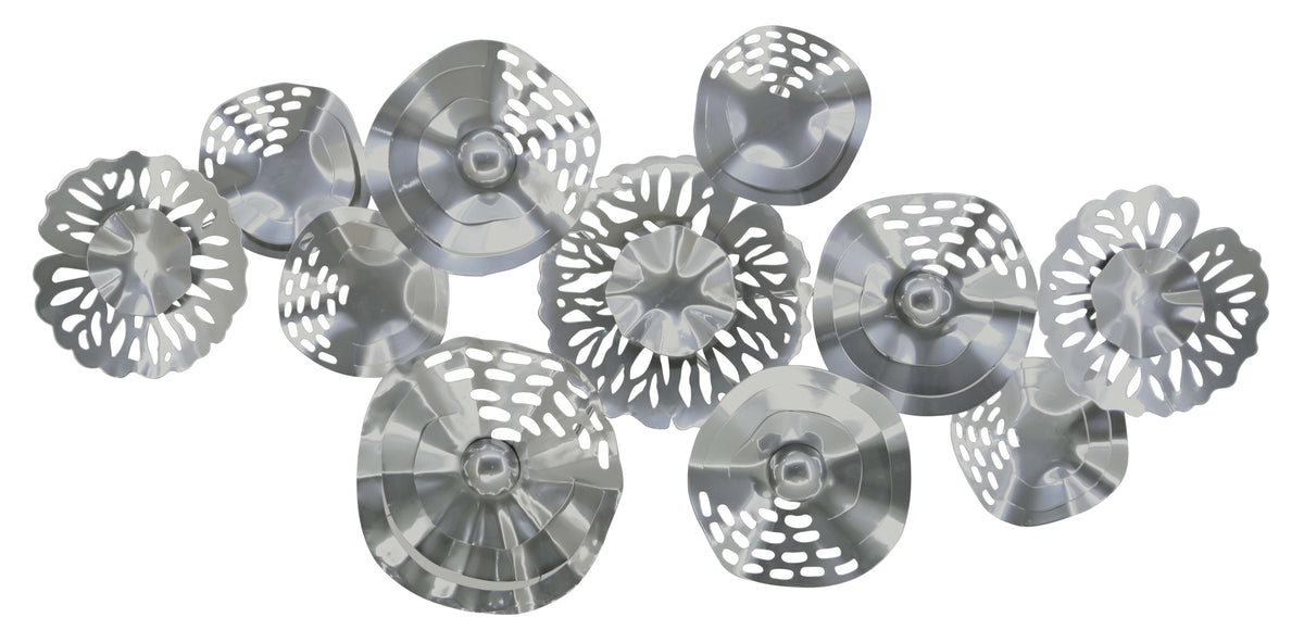 ''Industrial Chic Circles'' Metal Wall Art
