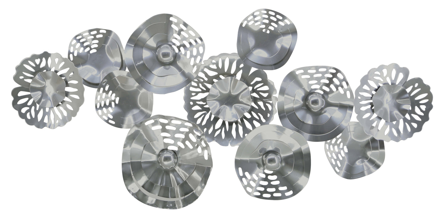 ''Industrial Chic Circles'' Metal Wall Art