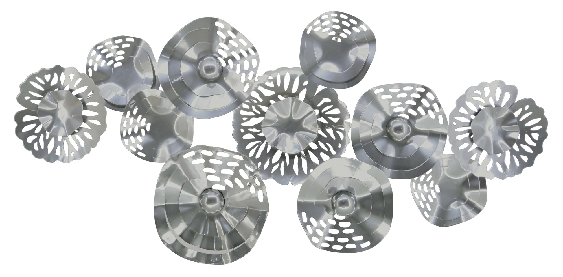 ''Industrial Chic Circles'' Metal Wall Art