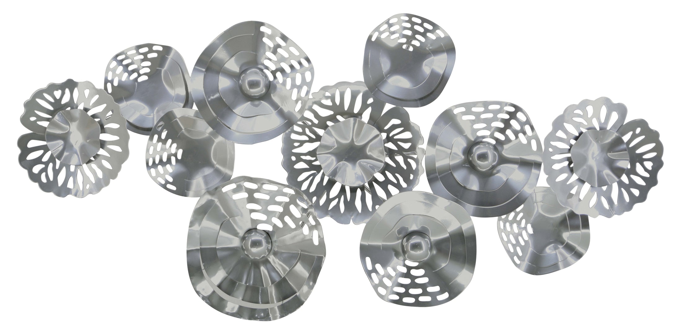 ''Industrial Chic Circles'' Metal Wall Art