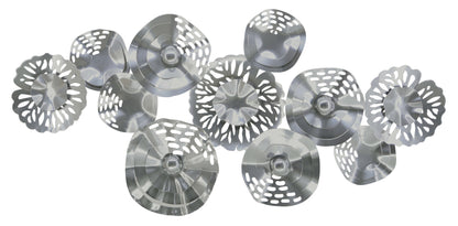 ''Industrial Chic Circles'' Metal Wall Art