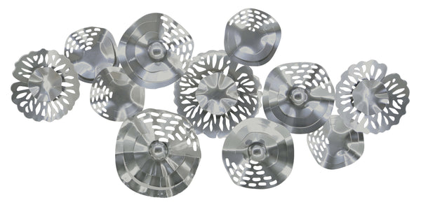 ''Industrial Chic Circles'' Metal Wall Art