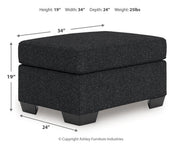 Jasmine Peaks Ottoman