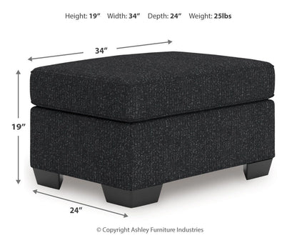 Jasmine Peaks Ottoman