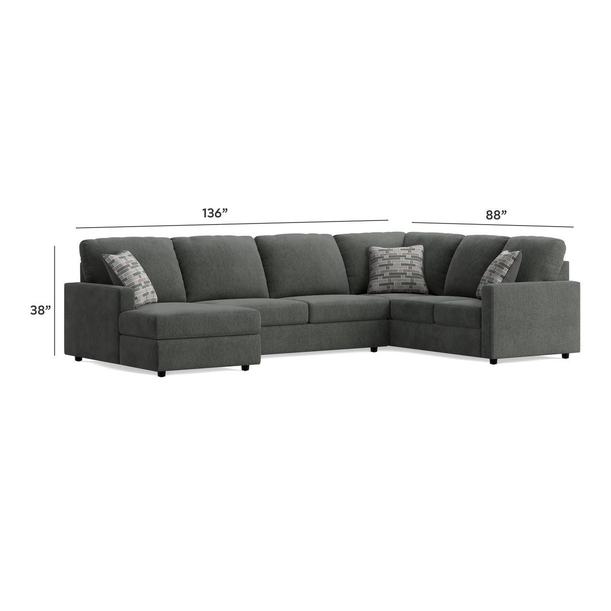 Edenfield 3-Piece Sectional with Chaise
