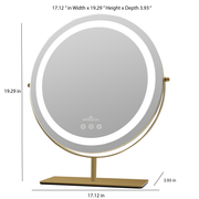 Aura Tri-Tone LED Makeup Mirror