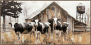Barnside Watch Hand-Embellished Canvas in Frame