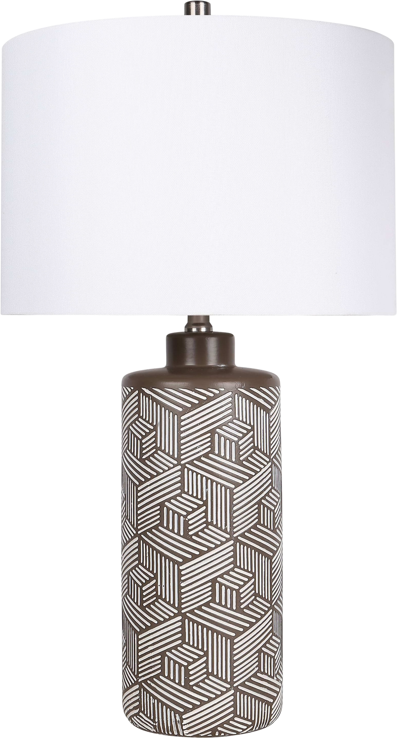 Geometric Harmony Ceramic Table Lamp (Case Pack 2)