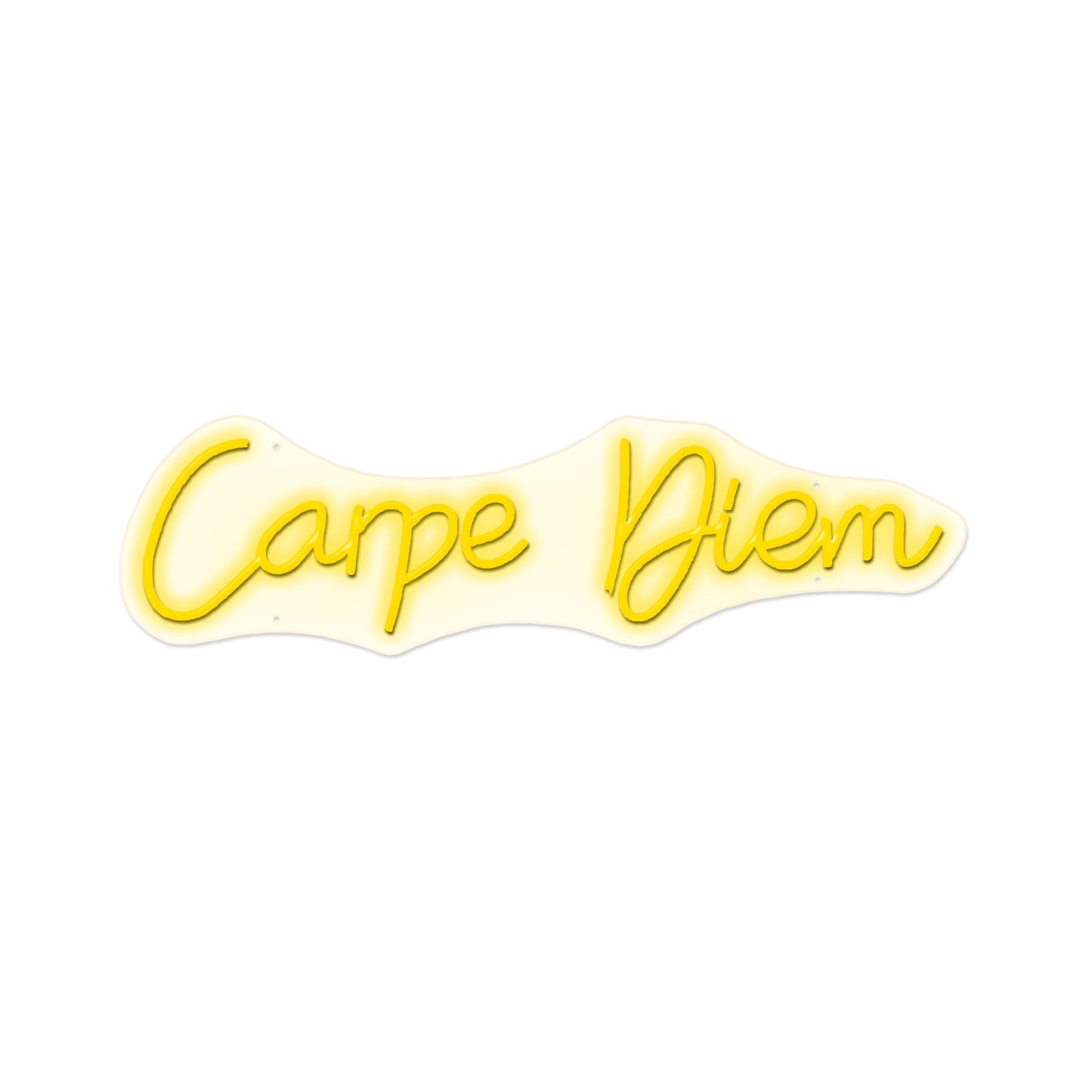''Carpe Diem'' Neon Typography