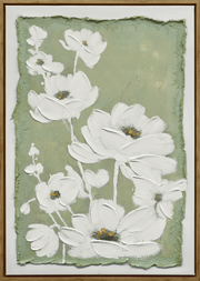 Blossom Serenity I Hand-embellished Canvas in Frame
