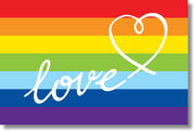 ''Love Rainbow'' Tempered Glass