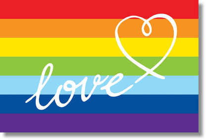 ''Love Rainbow'' Tempered Glass