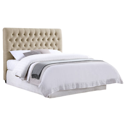 Chloe Upholstered  Panel Headboard Oatmeal