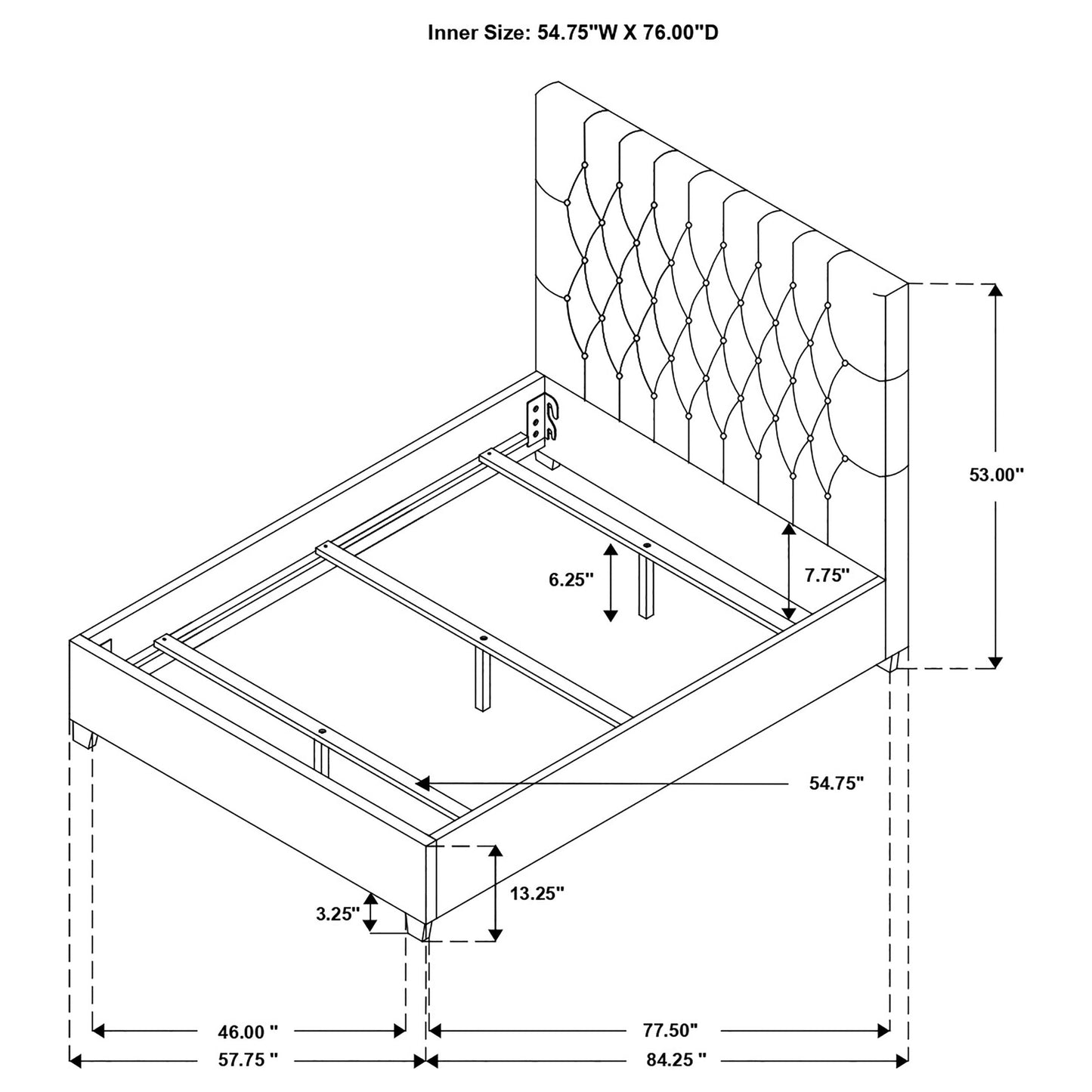 Cama tapizada Chloe color avena