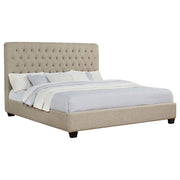 Cama tapizada Chloe color avena